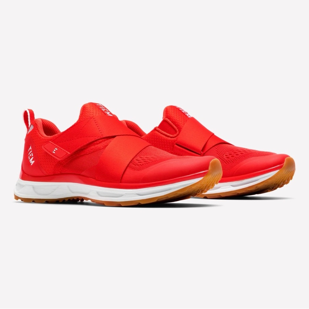 Red Athletic Slip-On Sneakers